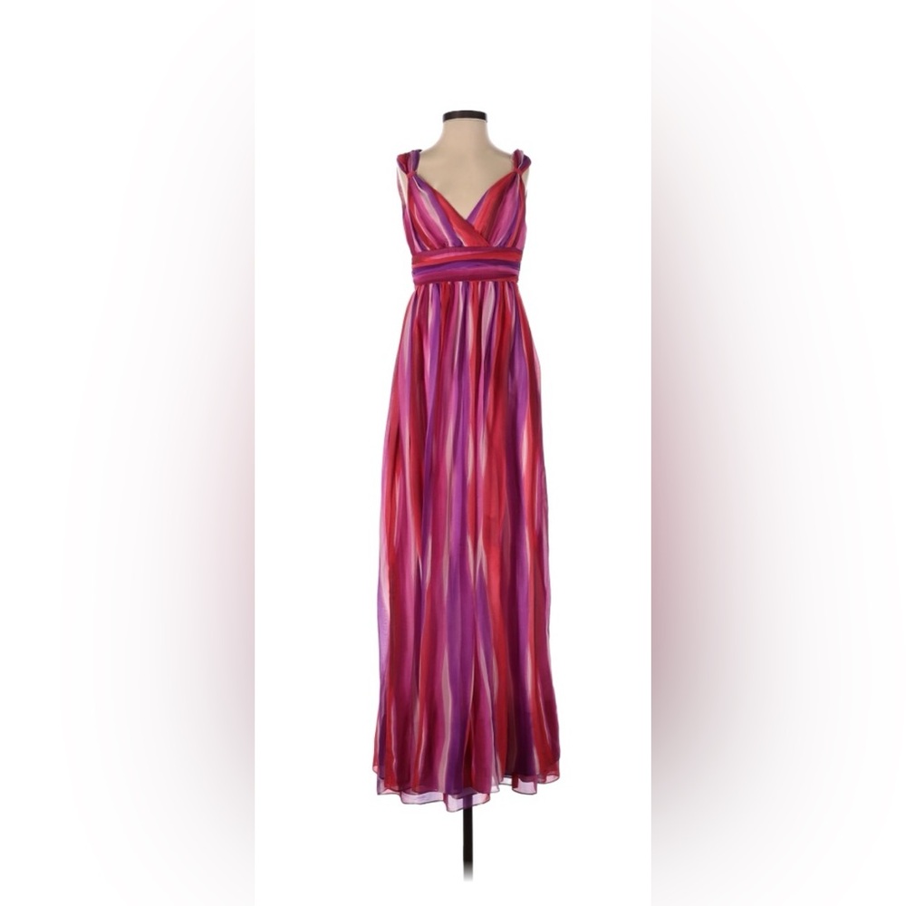 Vivienne Tam silk multicolor watercolor dress in size Pa